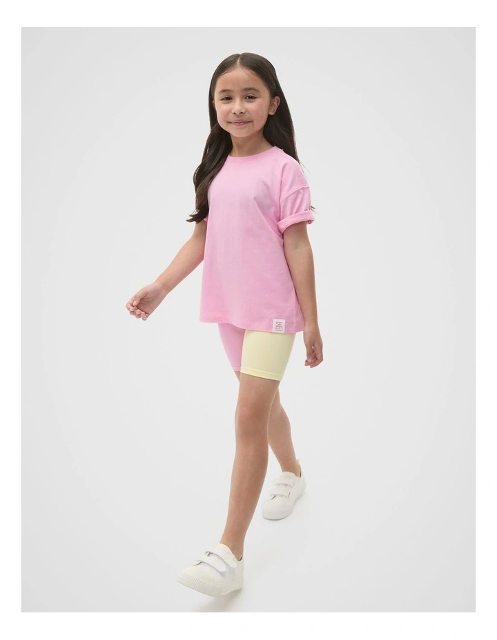 Oversized Tee in Candy Pink image 3