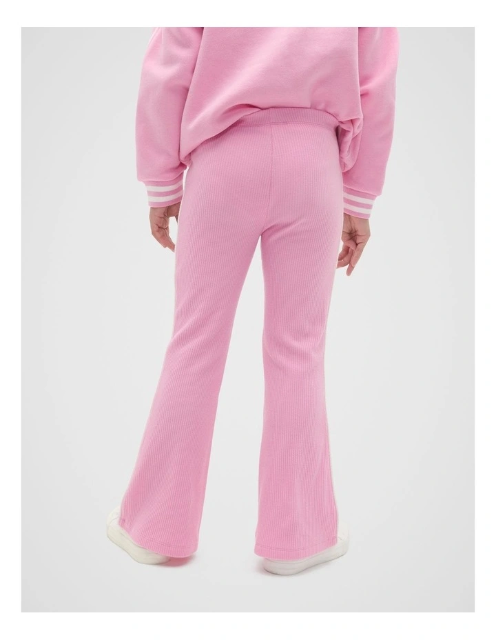 Piped Kick Flare in Candy Pink image 2