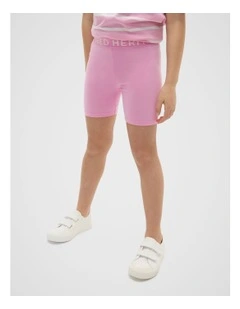 Core Logo Bike Short in Candy Pink
