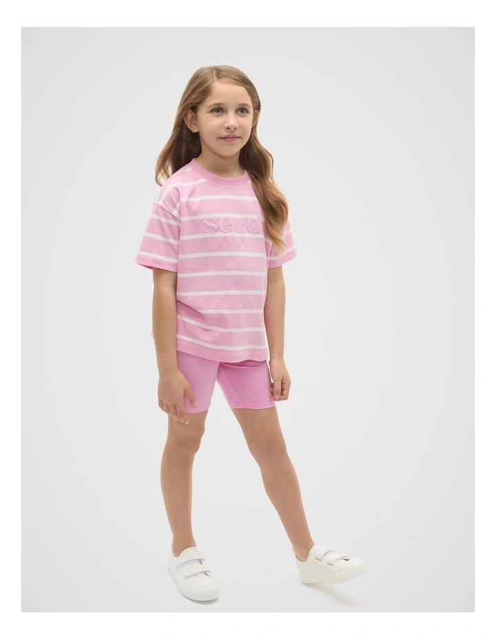 Core Logo Bike Short in Candy Pink image 3