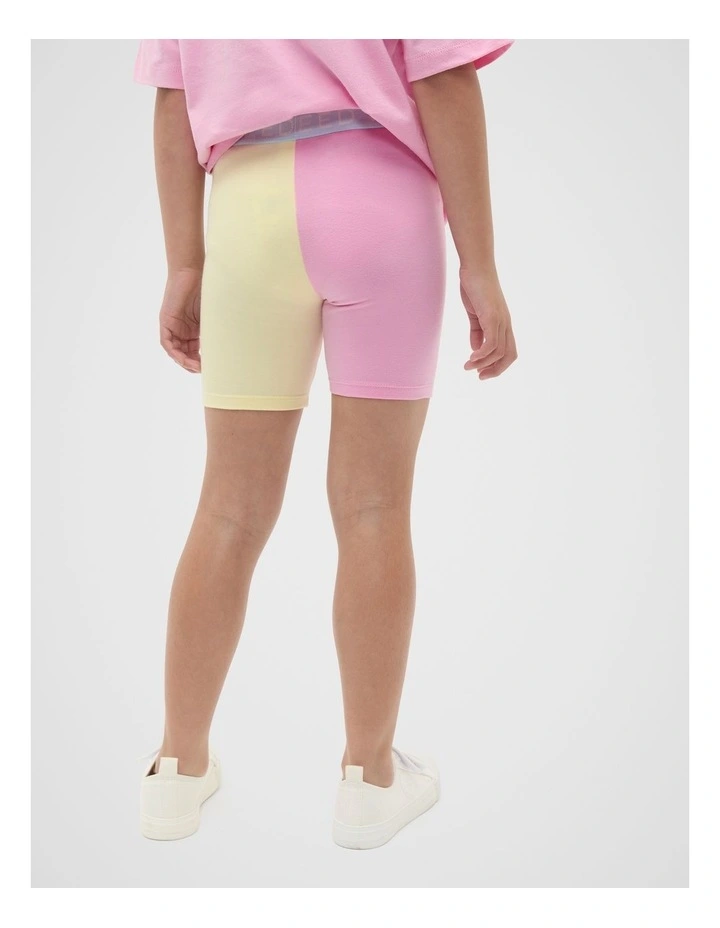 Colour Block Bike Short in Multi image 2