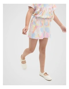 Abstract Floral Short in Multi