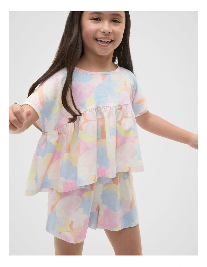 Abstract Floral Top in Multi image 1