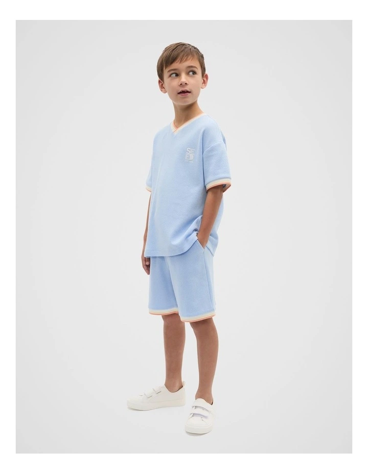 Trophy Sports Polo in Luna Blue image 3
