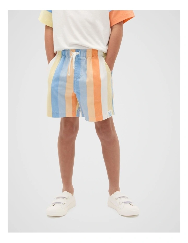 Stripe Short in Multi image 1