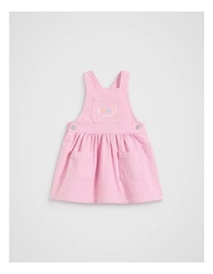 Core Logo Pinafore in Candy Pink