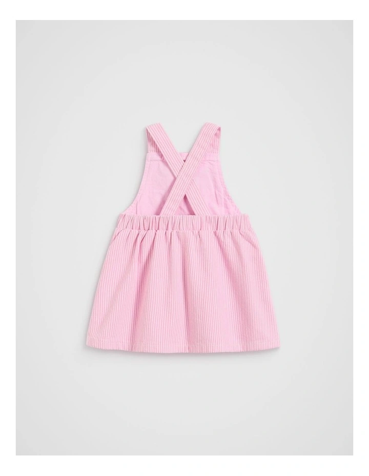Core Logo Pinafore in Candy Pink image 2