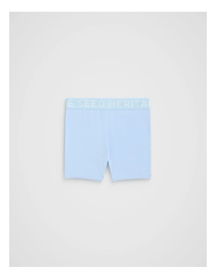 Core Logo Bike Short in Luna Blue image 1
