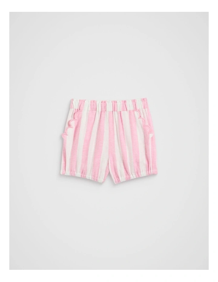 Stripe Scallop Bloomer in Candy Pink image 1