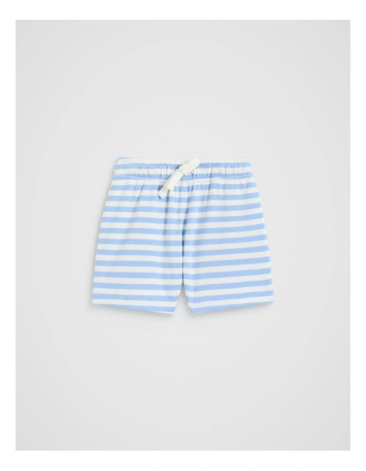Loose Fit Rib Short in Luna Blue image 1