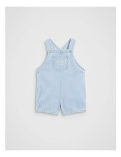 Core Stripe Overall in Blue