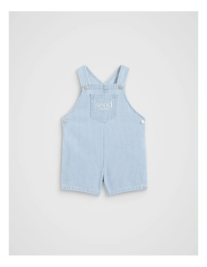 Core Stripe Overall in Blue image 1