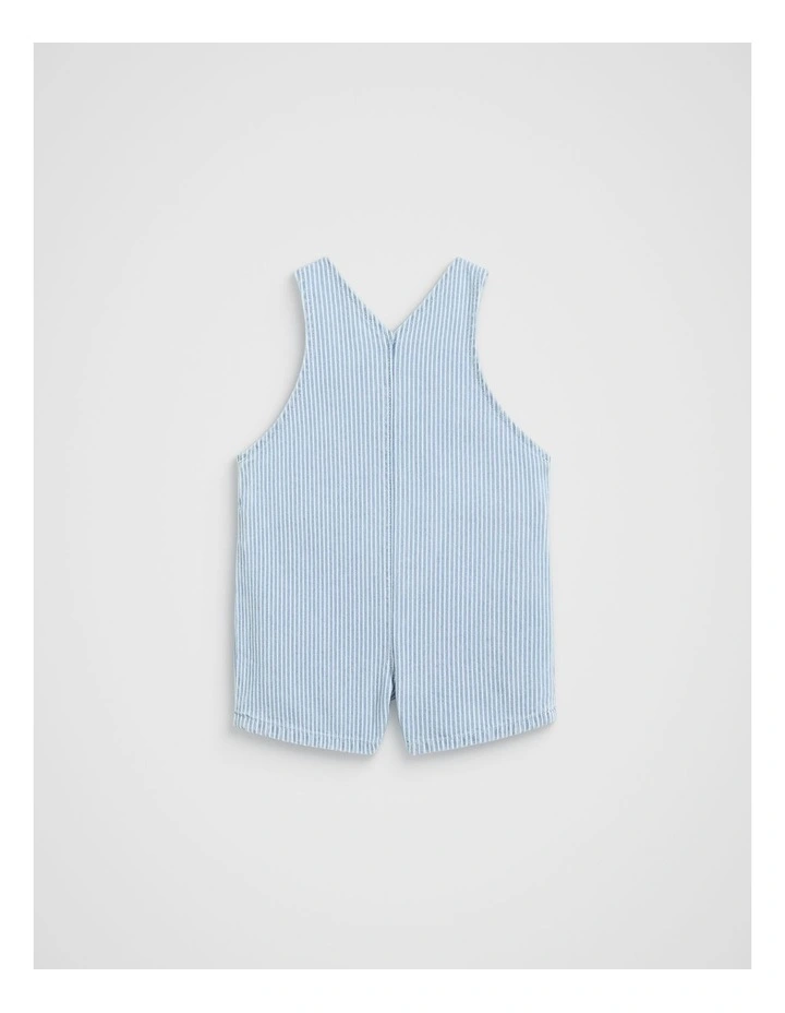Core Stripe Overall in Blue image 2