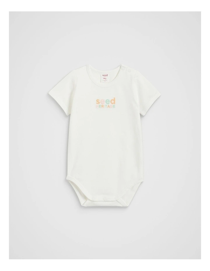 Multi Logo Bodysuit in Canvas image 1