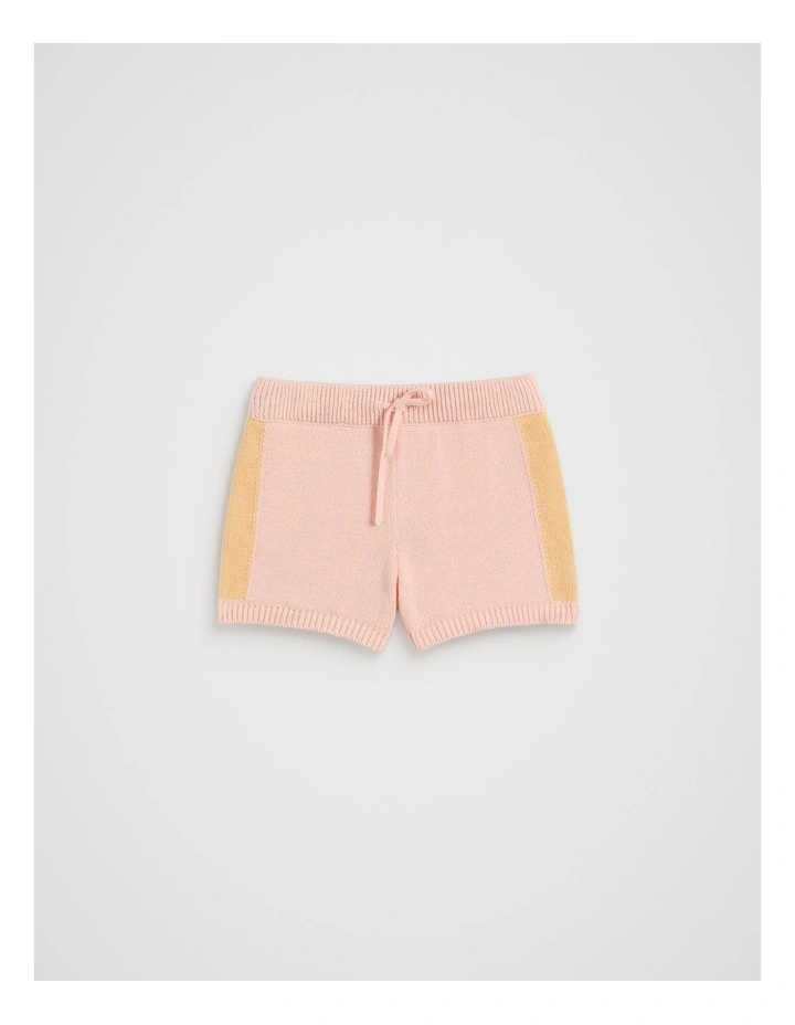 Spliced Knit Short in Pretty Pink image 1