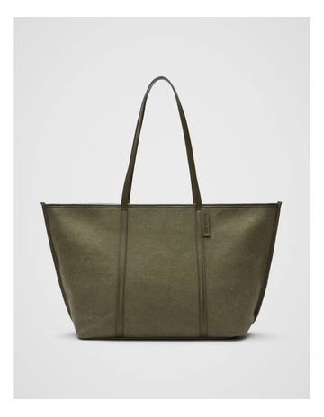 Trim Detail Tote Bag in Olive Leaf