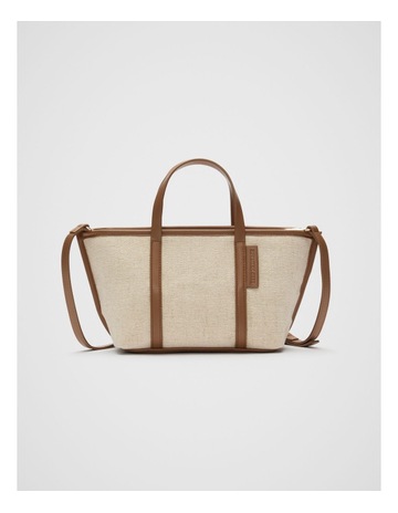 Trim Detail Tote in Deep Tan