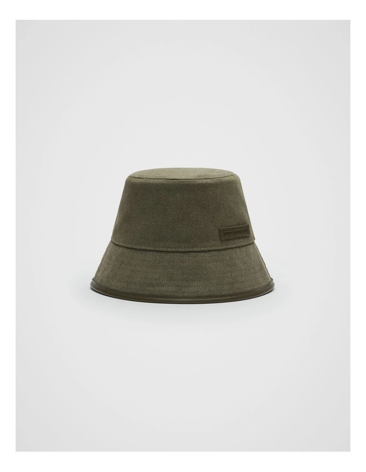 Trim Detail Bucket Hat in Olive Leaf image 1