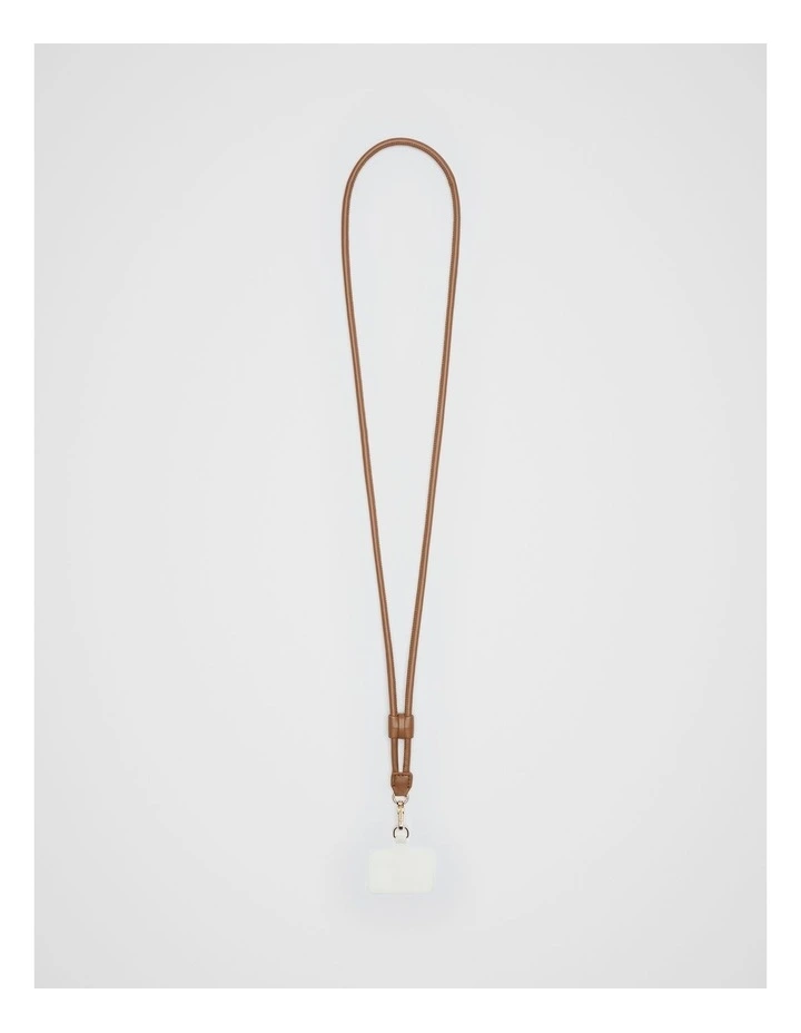 Phone Strap in Deep Tan image 1