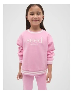 Core Logo Sweat in Candy Pink
