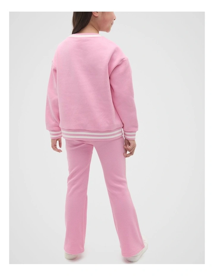 Core Logo Sweat in Candy Pink image 2