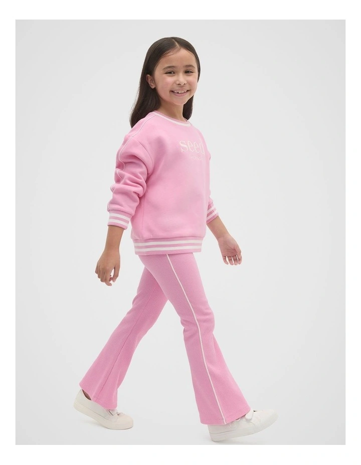 Core Logo Sweat in Candy Pink image 3
