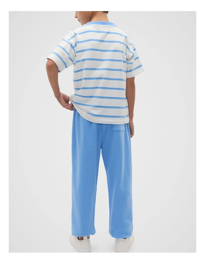 Stripe Logo Tee in Celestial Blue image 2