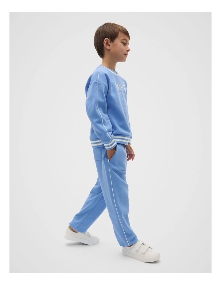 Core Logo Sweat Top in Celestial Blue image 3