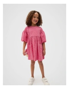 Gingham Dress in Pink