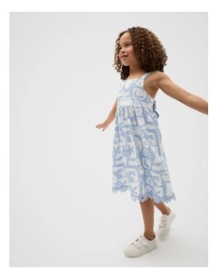 Riviera Dress in Luna Blue