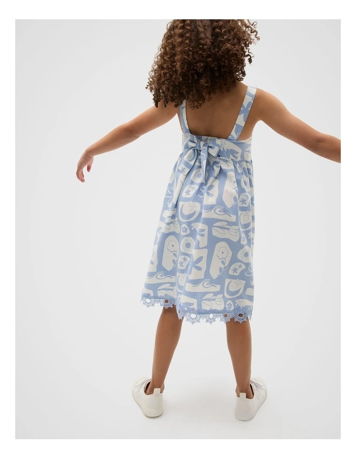 Riviera Dress in Luna Blue image 2
