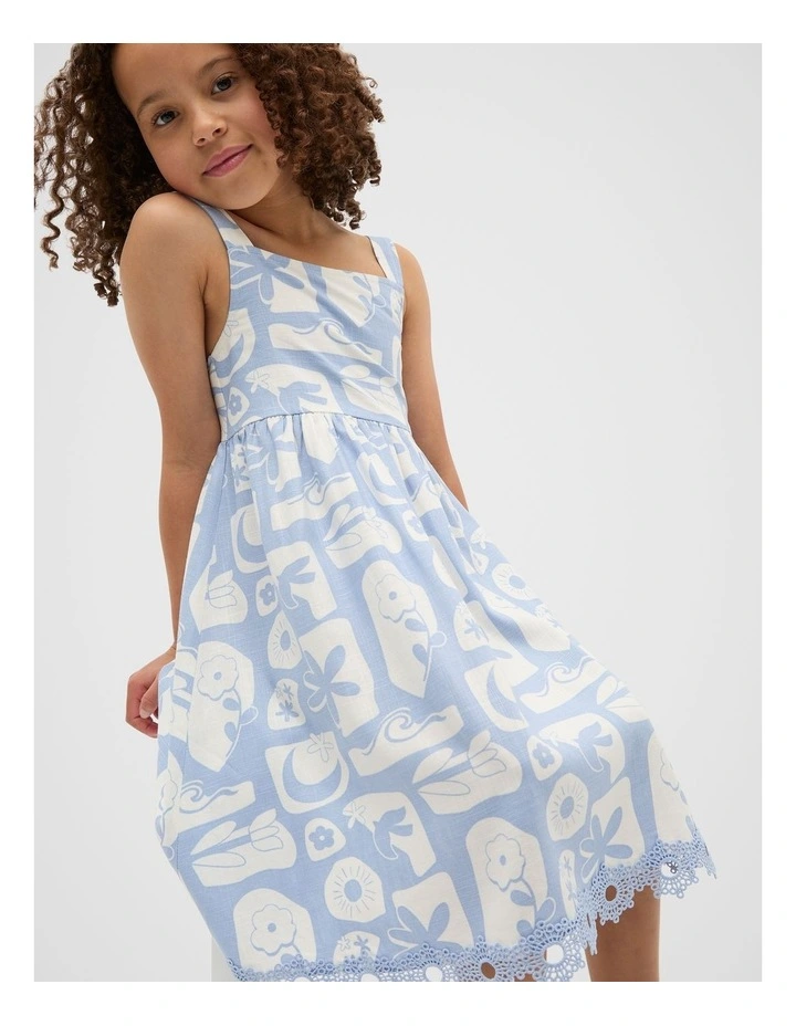 Riviera Dress in Luna Blue image 3