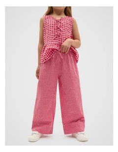 Gingham Pant in Multi