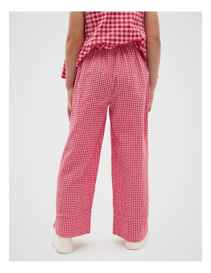 Gingham Pant in Multi image 2