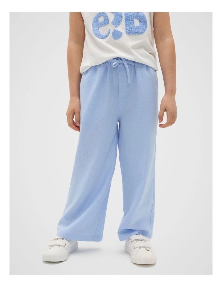 Straight Pull On Pant in Luna Blue image 1