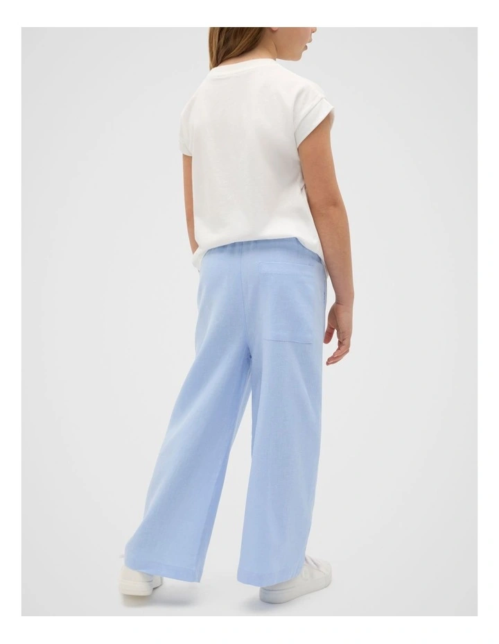 Straight Pull On Pant in Luna Blue image 2