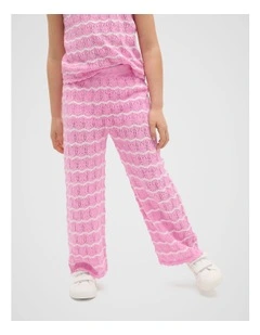 Crochet Pant in Candy Pink