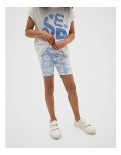 Riviera Bike Short in Luna Blue
