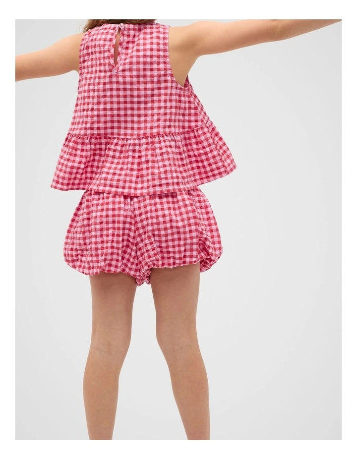 Gingham Top in Pink image 2