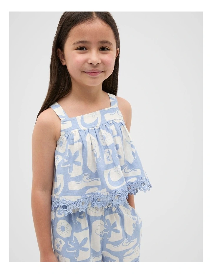 Riviera Top in Luna Blue image 1