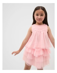 Tulle Ruffle Top in Cupcake