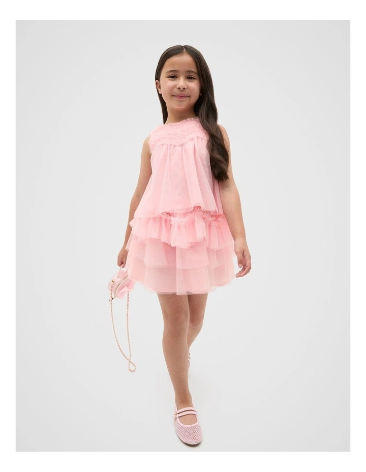 Tulle Ruffle Top in Cupcake image 3