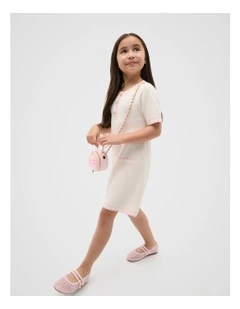 Crepe Knit Dress in Classic Cream