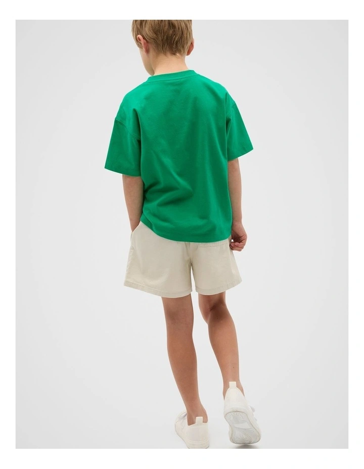 Core Oversized Logo Tee in Denver Green image 2