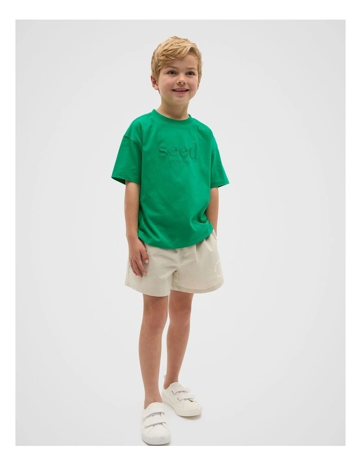 Core Oversized Logo Tee in Denver Green image 3
