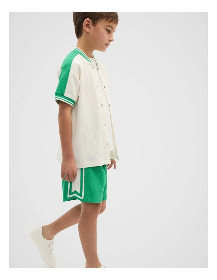 Sports Overshirt in Denver Green image 3