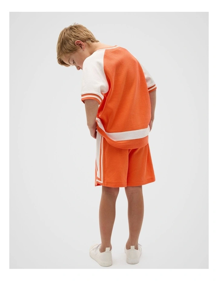 Raglan Sporty Tee in Cayenne image 2