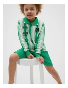 Sports Knit Sweater in Denver Green