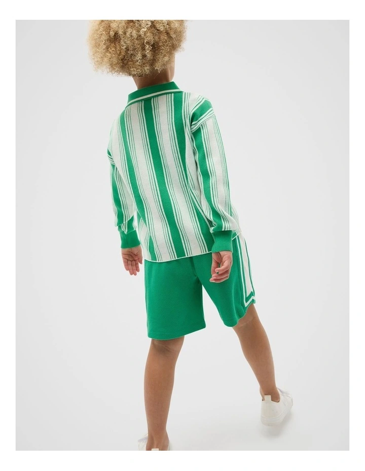 Sports Knit Sweater in Denver Green image 2