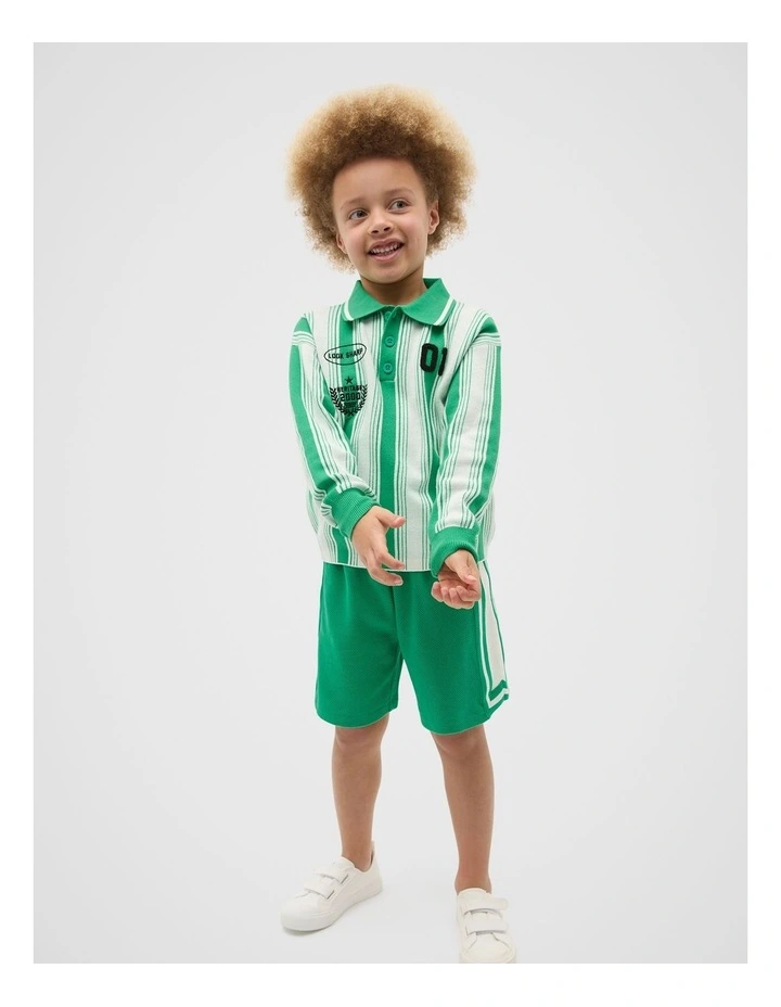 Sports Knit Sweater in Denver Green image 3